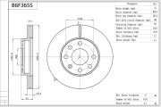 B6F365S AISIN brzdový kotúč B6F365S AISIN