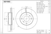 B6F498S AISIN brzdový kotúč B6F498S AISIN