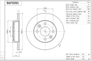 B6F909S AISIN brzdový kotúč B6F909S AISIN