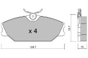 BPRE-1013 Sada brzdových destiček, kotoučová brzda AISIN