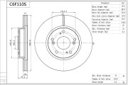 C6F110S AISIN brzdový kotúč C6F110S AISIN