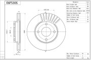 E6F530S AISIN brzdový kotúč E6F530S AISIN
