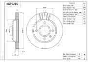 K6F921S AISIN brzdový kotúč K6F921S AISIN