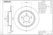 K6R914S AISIN brzdový kotúč K6R914S AISIN