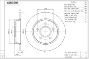 K6R929S Brzdový kotouč Premium Advics AISIN