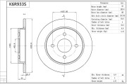 K6R933S Brzdový kotouč Premium Advics AISIN