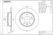 K6R997S AISIN brzdový kotúč K6R997S AISIN