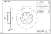 L6F582S Brzdový kotouč Premium Advics AISIN