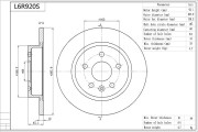 L6R920S Brzdový kotouč Premium Advics AISIN