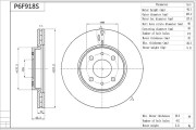 P6F918S Brzdový kotouč Premium Advics AISIN