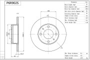 P6R902S AISIN brzdový kotúč P6R902S AISIN
