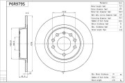 P6R979S Brzdový kotouč Premium Advics AISIN