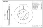 Q6F944S AISIN brzdový kotúč Q6F944S AISIN
