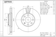Q6F956S AISIN brzdový kotúč Q6F956S AISIN