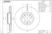 Q6F960S AISIN brzdový kotúč Q6F960S AISIN
