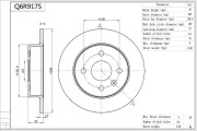 Q6R917S AISIN brzdový kotúč Q6R917S AISIN