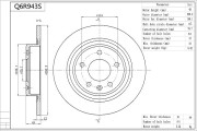 Q6R943S AISIN brzdový kotúč Q6R943S AISIN