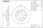 Q6R963S AISIN brzdový kotúč Q6R963S AISIN