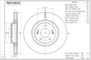 R6F1002S AISIN brzdový kotúč R6F1002S AISIN