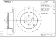 R6R982S Brzdový kotouč Premium Advics AISIN