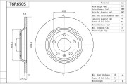 T6R650S AISIN brzdový kotúč T6R650S AISIN
