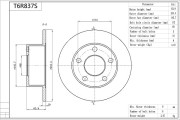 T6R837S Brzdový kotouč Premium Advics AISIN