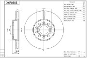 X6F898S Brzdový kotouč Premium Advics AISIN