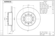 X6R903S Brzdový kotouč Premium Advics AISIN