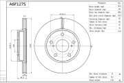 A6F127S AISIN brzdový kotúč A6F127S AISIN