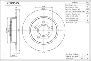 K6R957S AISIN brzdový kotúč K6R957S AISIN