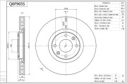 Q6F965S AISIN brzdový kotúč Q6F965S AISIN