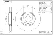 Q6F984S AISIN brzdový kotúč Q6F984S AISIN