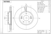 R6F988S AISIN brzdový kotúč R6F988S AISIN