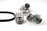 PK03721 Vodní pumpa + klínový žebrový řemen HEPU