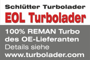 172-01035EOL Dmychadlo, plnění END of LIFE Turbocharger - org. GARRETT  Reman SCHLÜTTER TURBOLADER