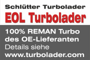172-00770EOL Dmychadlo, plnění END of LIFE Turbocharger - org. GARRETT  Reman SCHLÜTTER TURBOLADE