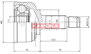 6212 KAMOKA sada kĺbov hnacieho hriadeľa 6212 KAMOKA