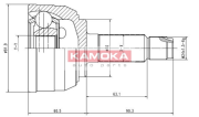 6950 KAMOKA sada kĺbov hnacieho hriadeľa 6950 KAMOKA