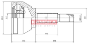 7008 Sada kloubů, hnací hřídel KAMOKA