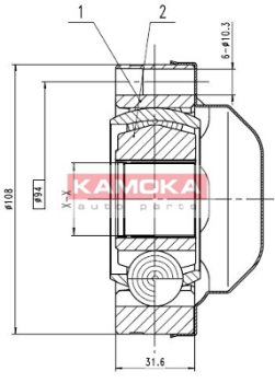 8713 Sada kloubů, hnací hřídel KAMOKA