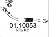 01.10053 Výfuková trubka MTS