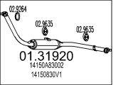 01.31920 Přední tlumič výfuku MTS