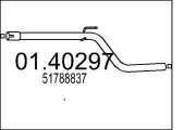 01.40297 Výfuková trubka MTS