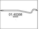 01.40358 Výfuková trubka MTS