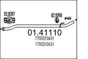 01.41110 Výfuková trubka MTS