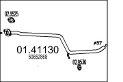 01.41130 Výfuková trubka MTS
