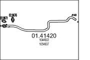 01.41420 Výfuková trubka MTS