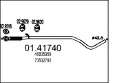 01.41740 Výfuková trubka MTS