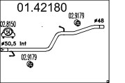 01.42180 Výfuková trubka MTS