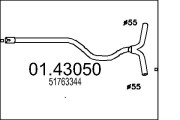 01.43050 Výfuková trubka MTS